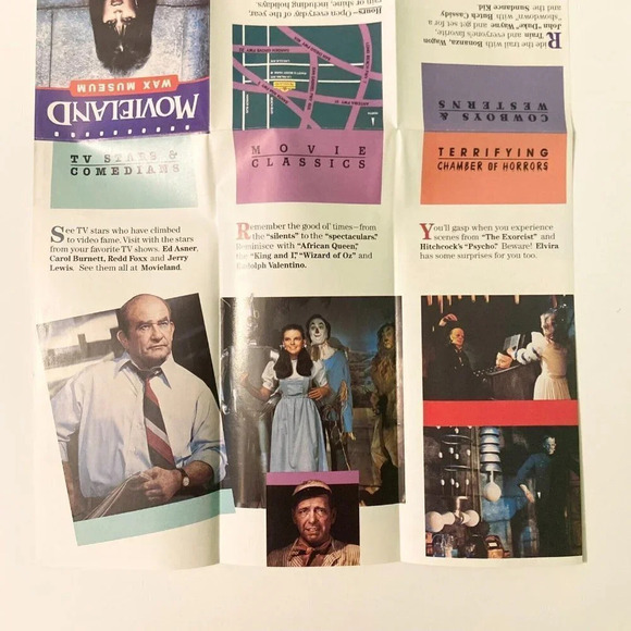 Vintage 1986 Lot of 2 Movieland Wax Museum Buena Park  California Brochure - Picture 6 of 15